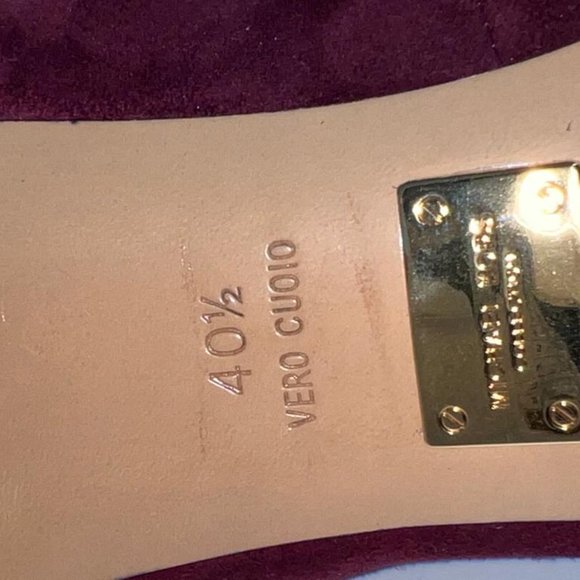 Michael Kors Collection the "Garner" Red Suede Heels 40.5/9.5 - Picture 4 of 6